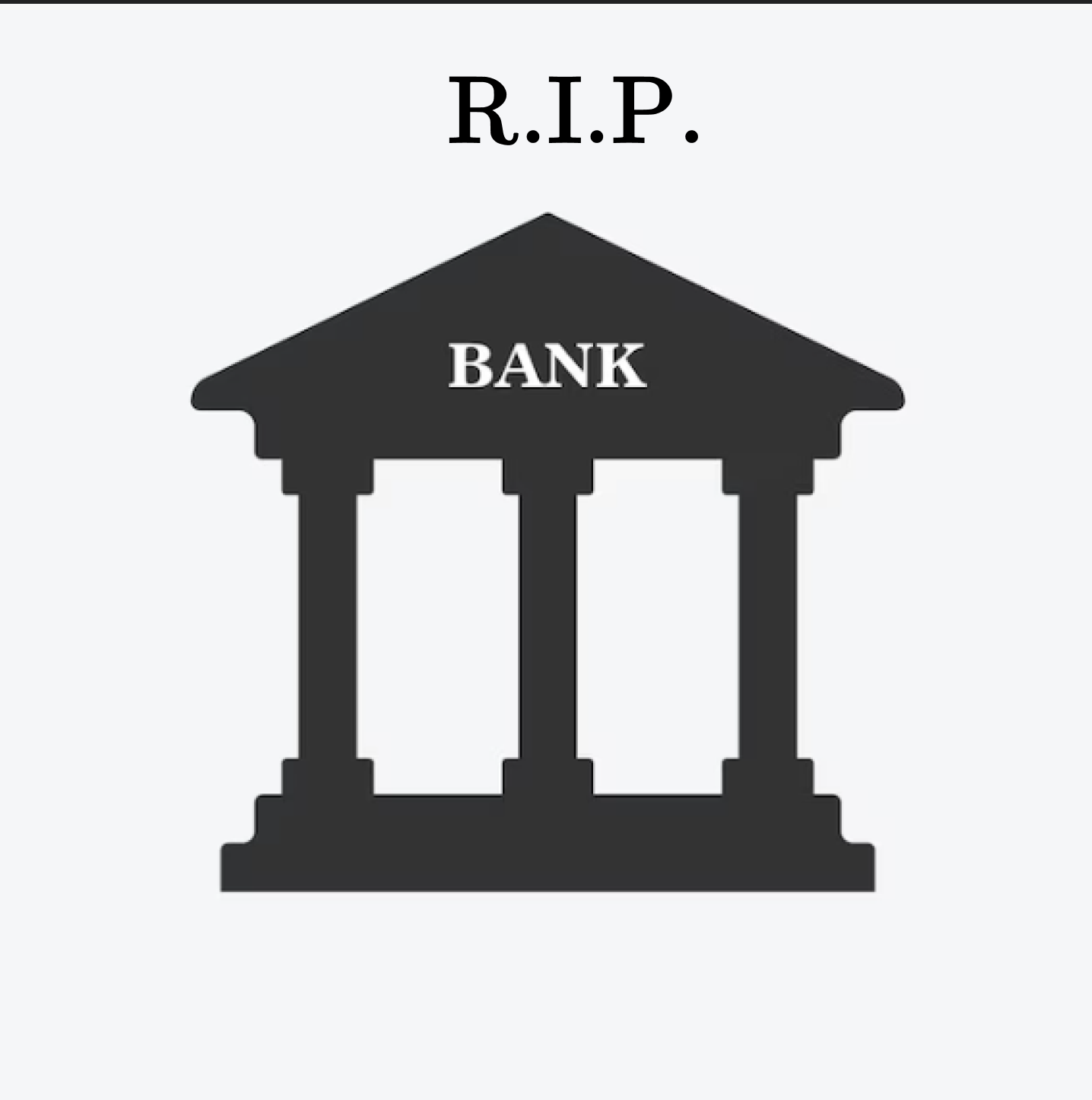 RIP BANK Logo